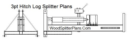 3-Point Hitch CAD Log Splitter Plans